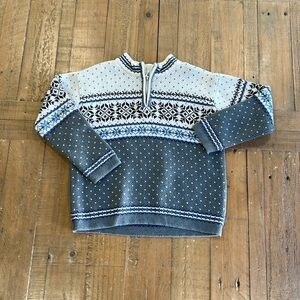 Hanna andersson snowflake fairisle sweater
